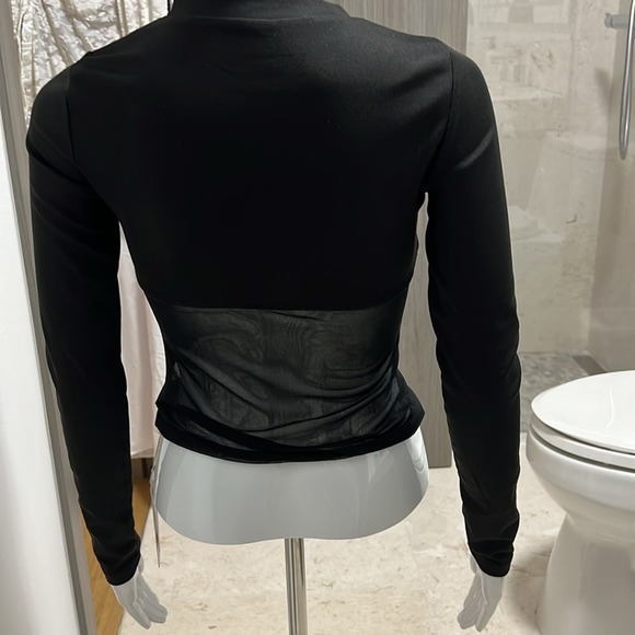 NWT REVOLVE & MINIMALIST lovers COMMENSE black mesh corset TOP S - Picture 9 of 14